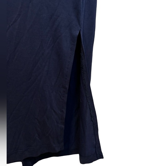 Lili Sidonio Navy Blue Back Cut Out Dress Size M/L NWT - Picture 5 of 14